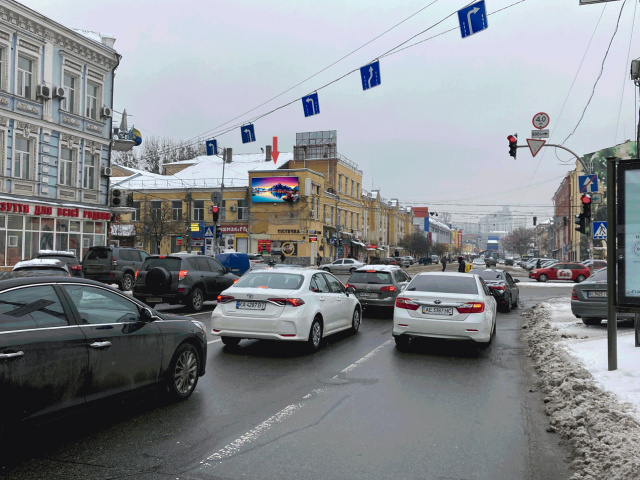 Цифрова панель 6x3,  Старовокзальна 17/107 (фасад)