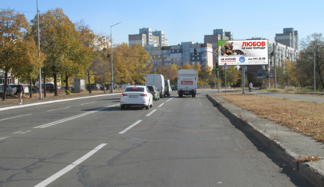 Щит 6x3,  вул.Райдужна в напрямку бульвара Перова