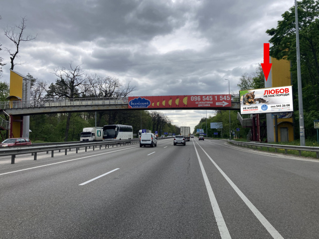 Щит 6x3,  Брест-Литовське шосе, виїзд від ЖК Чайка по вул. Бударіна