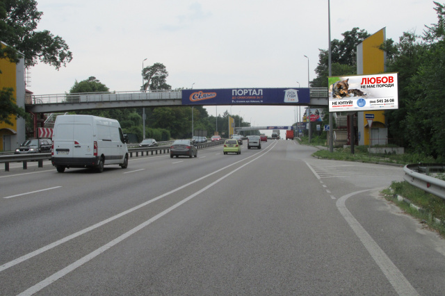 Щит 6x3,  Брест-Литовское шоссе (зупинка Пролісок) з Києва