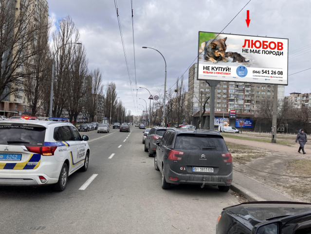 Щит 6x3,  вул. Йорданська (від пр-ту Степана Бандери)