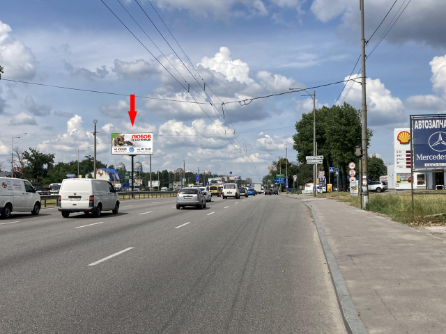 Щит 6x3,  вул. Кільцева дорога, навпроти АЗС Шелл, ТЦ"Діамант" в напрямку проспекта Перемоги