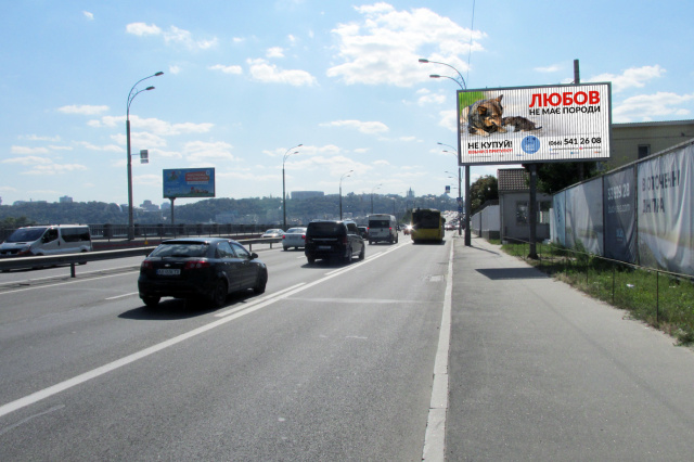 Призма 6x3,  вул. Набережно-Рибальська 28, в центр, в напрямку вул. Набережно-Хрещатицької