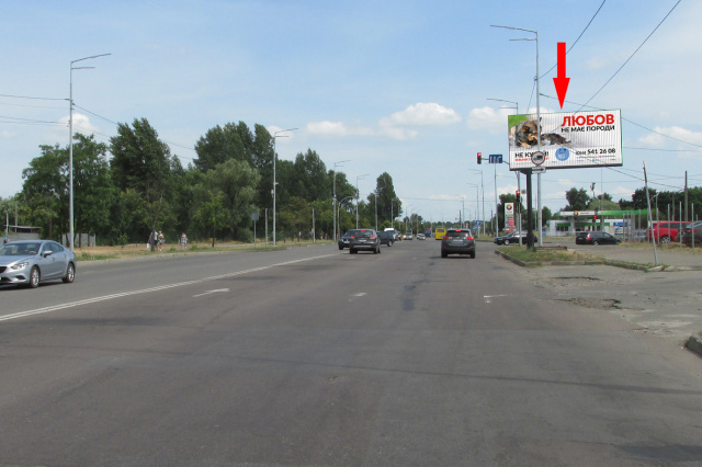 Призма 6x3,  вул. Сабурова (Сержа Лифаря) / вул. Електротехнічна, навпроти в'їзду в "МЕТРО"