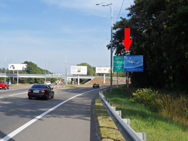 Щит 6x3,  Бориспільське шосе, на повороті до Аеропорту