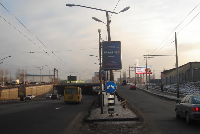 Щит 6x3,  просп. Московский, вьезд на Железнодорожный мост