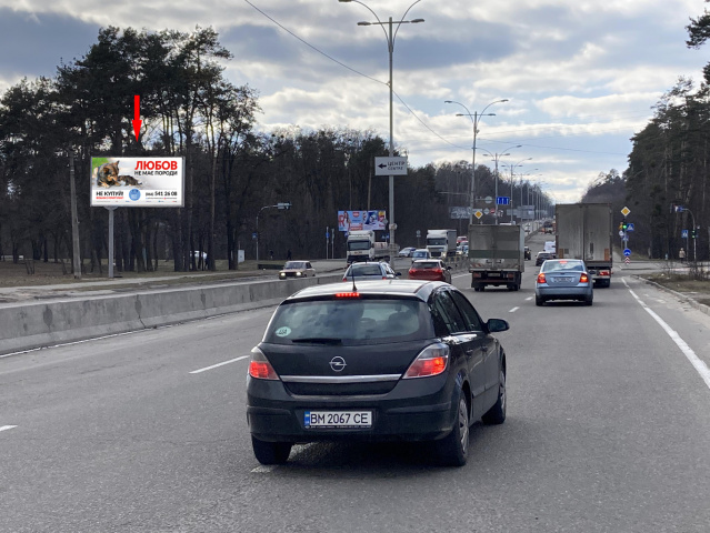 Щит 6x3.1,  В.Кільцева / Мінський пр-т (ЖК Міністерський), світлофор